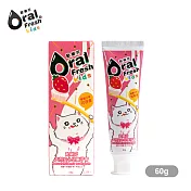 OralFresh歐樂芬-天然安心兒童牙膏60g-草莓口味(無氟)