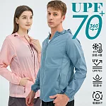 【KISSDIAMOND】UPF70+頂級超防曬涼感外套(防風/防潑水/KDFJ-1970) XL 女/粉色