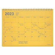 【Mark’s】2023 月曆型記事手帳B5變型 ‧ 黃色