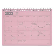 【Mark’s】2023 月曆型記事手帳B6變型 ‧ 粉紅