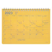 【Mark’s】2023 月曆型記事手帳B6變型 ‧ 黃色