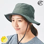 ADISI 抗UV透氣快乾雙面盤帽 AH22003 / 城市綠洲專賣 (UPF50+ 防紫外線 防曬帽 遮陽帽) S 墨灰/松木綠