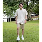 【MUJI 無印良品】男有機棉粗織天竺短袖T恤 XL 原色