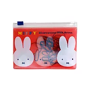 【日本正版授權】米飛兔 造型迴紋針 迴紋針 事務用品 Miffy 米菲兔 - B款 048169