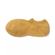 【MUJI 無印良品】男棉混淺口直角襪25~27cm 黃色