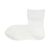 【MUJI 無印良品】女棉混足口寬鬆舒適輕薄直角短襪23~25cm 柔白