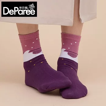 蒂巴蕾 socks..守護collection-水 南島星辰 藕紫色