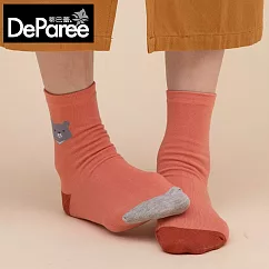 蒂巴蕾 socks..守護collection─動物 黑熊覓食 橘色