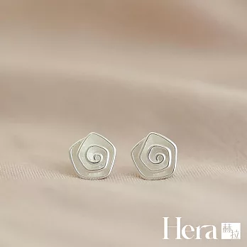 【Hera 赫拉】清新甜美玫瑰耳釘 H111042501 銀