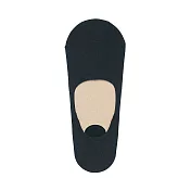 【MUJI 無印良品】男棉混輕薄腳跟防滑隱形襪25~27cm 黑色