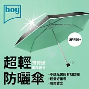 【德國boy】三折超輕黑膠防曬晴雨傘 薄荷綠