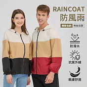 【KISSDIAMOND】防風雨拼色機能夾克外套(男女同款/KDC-7377D) S 黑色