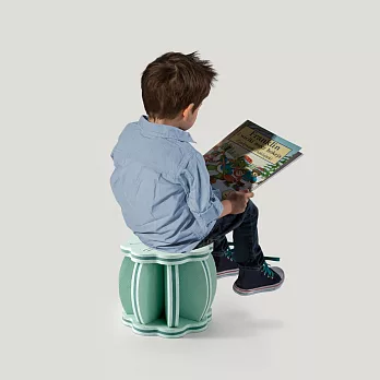 【QMAT】DIY南瓜椅 台灣製 環保EVA(巧拼椅 多功能椅) 淺綠色