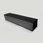 【QMAT】8mm加厚折疊瑜珈墊 台灣製造 (附贈拉鍊收納背袋 Yoga Mat) 黑/炭黑