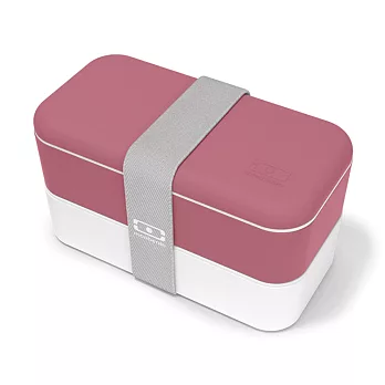 Monbento / 雙層餐盒-  野莓紅/白