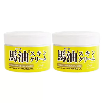 【日本Loshi 】 Moist Aid 馬油保濕乳霜 220g  (2入組)