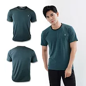 【遊遍天下】MIT男女款抗UV防曬仿綿吸濕排汗機能圓領衫T恤(GS2007) XL 藍色