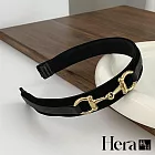 【Hera 赫拉】法式小香風優雅百搭金屬新款髮箍 H111032203 黑色