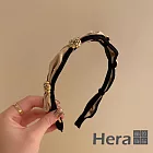 【Hera 赫拉】法式小香風氣質山茶花綢緞髮箍 H111032204 香檳色