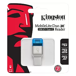 Kingston 金士頓 MobileLite Duo 3C USB USB3.1 Type─C 讀卡機 FCR─ML3C
