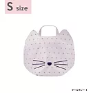 【日本Pinecreate】貓咪造型手提輕便購物袋(S) ‧ 灰