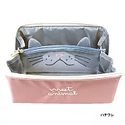 【日本Pinecreate】動物內袋造型分層收納萬用化妝包 ‧ 賓士貓