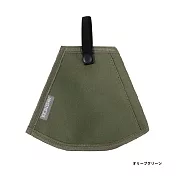 【日本Pinecreate】質感扣式單面透明口罩收納套 ‧ 墨綠