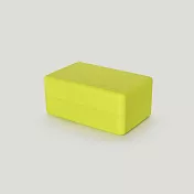 【QMAT】加厚瑜珈磚-9色 台灣製(單色系 瑜珈輔具 Yoga Blocks) 螢光黃