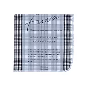 【日本KOJI】Fuwa萬用擦拭柔軟方巾 ‧ 白格紋