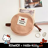 Hello Kitty x Kiiwi O! 聯名款．圓形收納零錢包 乾燥玫瑰粉