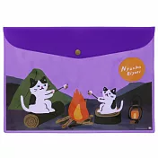 【sun star】貓咪日和 文具收納袋 ‧ 露營-烤火