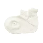 【MUJI 無印良品】幼兒棉混腳跟特殊編織淺口直角襪11~15cm 柔白