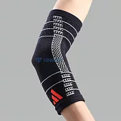 adidas愛迪達高機能3D立體針織加強型運動護肘[台灣製]M酷黑 M 酷黑