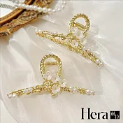 【Hera 赫拉】韓式花朵珍珠鯊魚夾 H111052506 珍珠花朵
