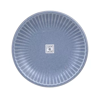 【和藍】經典素色折邊陶瓷餐盤11cm ‧ 藍