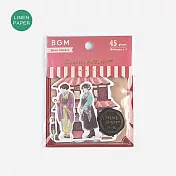 【BGM】散裝布紋貼紙包 ‧ 小小店面-日本料理店