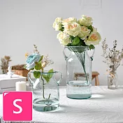 【Meric Garden】北歐時尚創意雙耳氣泡玻璃花瓶/裝飾花器_S