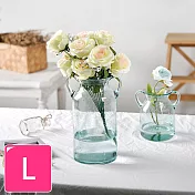 【Meric Garden】北歐時尚創意雙耳氣泡玻璃花瓶/裝飾花器_L