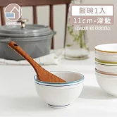 【韓國SSUEIM】RETRO系列極簡ins陶瓷飯碗11cm(深藍)