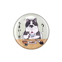 【GENERAL STICKER】不可思議的貓世界 徽章32mm ‧ 與熊男共餐