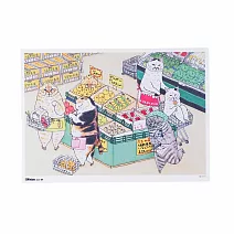 【GENERAL STICKER】不可思議的貓世界 B5迷你海報 ‧ 超級市場