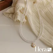 【Hera 赫拉】巴洛克復古珍珠雙層鎖骨練 H111062104 銀色
