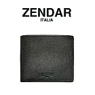 【ZENDAR】台灣總代理 限量1折 頂級小牛皮防刮十字紋8卡皮夾 但丁系列 全新專櫃展示品