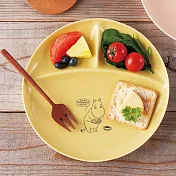 【日本YAMAKA】Moomin嚕嚕米系列陶瓷分隔餐盤 ‧ 嚕嚕米(黃)