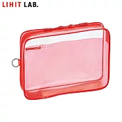 LIHIT LAB F-8200 A5 多用途透明百寶袋(soeru) 紅色