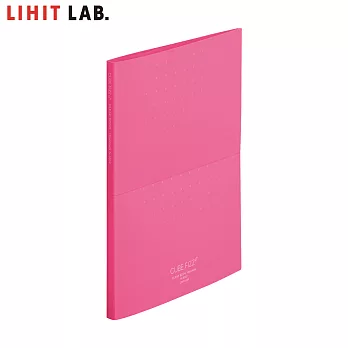 LIHIT LAB N-6002 10頁 A4 站立式資料本 (CUBE FIZZ) 粉紅色