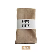 【E.dot】日式簡約棉麻布素色餐墊 卡其