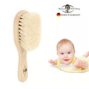 德國BRAUN WETTBURG珀薇德國製 特長山羊毛  寶寶 嬰兒用髮梳 溫和山羊毛按摩寶寶脆弱頭皮