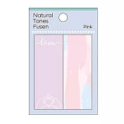 PINE BOOK natural tones 自然色調便利貼 M 粉色的