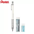 PENTEL PG-METAL 350 限量版製圖自動鉛筆組合  0.3 白色